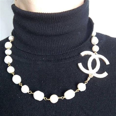 collana chanel originale|Chanel collane usate.